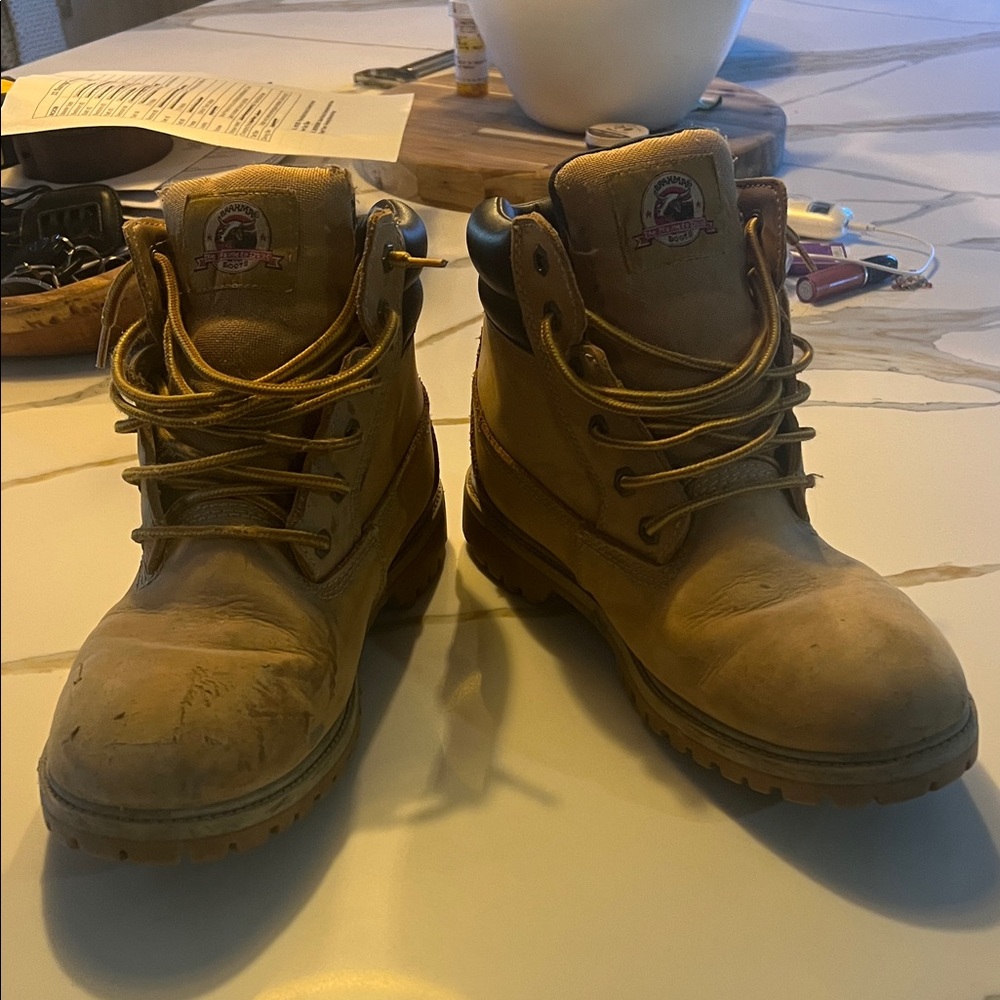 Brahma Tan Leather Men's Boots